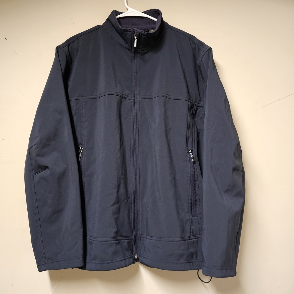 North End Navy Softshell Jacket Men's L – EZEM System, Polyester Blend